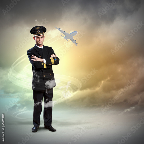 Photo: Image of male pilot Image of male pilot