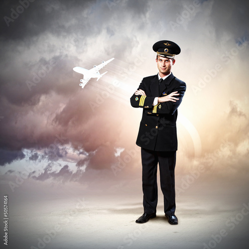 Photo: Image of male pilot Image of male pilot
