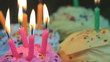 Candle light in cake