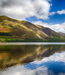 Reflections in Buttermere in Lake District