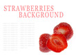 Photo: Strawberries background isolated on white Strawberries background isolated on white