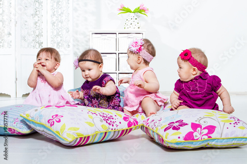 Photo: Four little girls group Four little girls group
