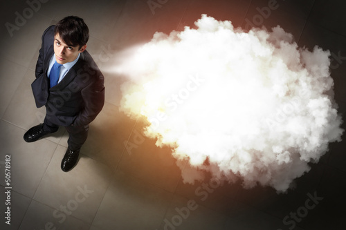 Photo: Image of businessman top view Image of businessman top view
