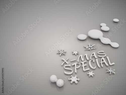 Illustration: Elegant christmas special symbol in a stylish grey background Elegant christmas special symbol in a stylish grey background