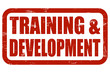 Grunge Stempel rot TRaining AND DEVELOPMENT