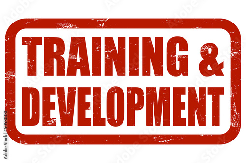 Illustration: Grunge Stempel rot TRaining AND DEVELOPMENT Grunge Stempel rot TRaining AND DEVELOPMENT