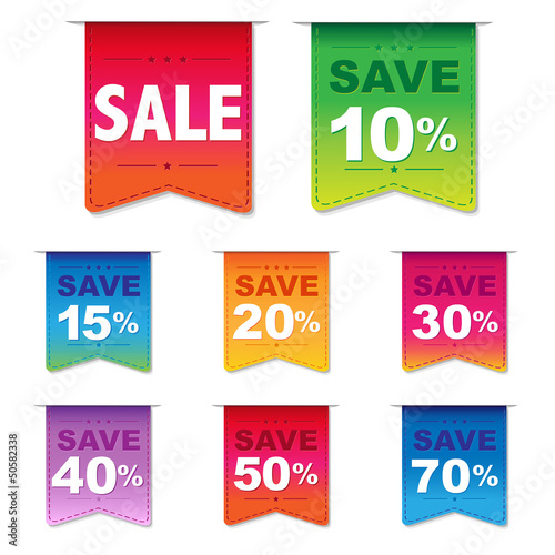 Vector: Discount Labels Discount Labels