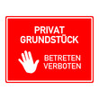 schild privatgrundstueck I