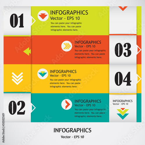 Vector: Modern bright infographic template Modern bright infographic template