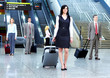 Group of business people in airport.