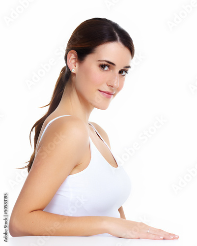 Photo: Beautiful woman portrait. Beautiful woman portrait.