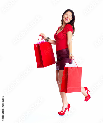 Photo: Shopping woman. Shopping woman.