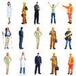 Group of workers people set.