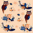 owl, pattern