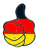 Daumen hoch für Deutschland
