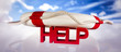 Lifebuoy and help concept