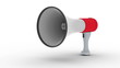 Megaphone making a loud important announcement