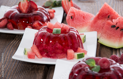 Photo: Mixed sorts of red Jello Mixed sorts of red Jello