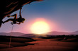 An afternoon view of the desert