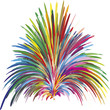 Color fountain as symbol for creativity, innovation