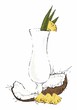 Pinacolada with coconut