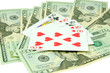 Photo: four of a kind on american dollars four of a kind on american dollars