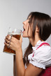 Frau mit Dirndl