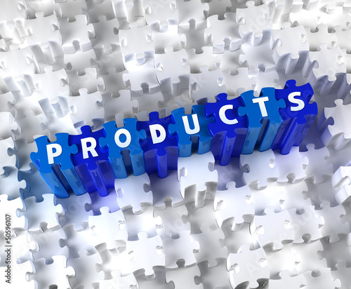 Illustration: Creative 3D pieces of puzzle and word Products Creative 3D pieces of puzzle and word Products