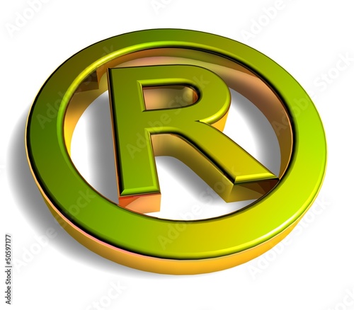 Illustration: 3D Goldzeichen - Trademark 3D Goldzeichen - Trademark