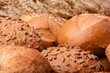 Assortment of breads and ears bunch still life