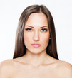  beautiful woman with beauty face and clean face skin 