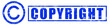 Stempel Copyright blau