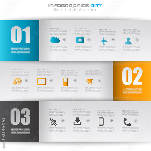 Vector: Infographic design template with paper tags. Infographic design template with paper tags.