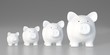 Piggy bank - increasing size (Front)