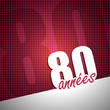 année 80 tilted pink