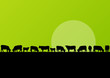 Beef cattle and milk cow herd in countryside field landscape ill