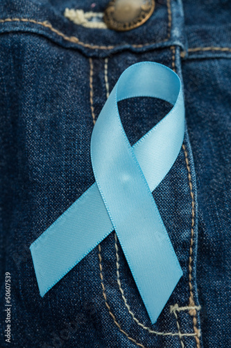 Photo: Blue ribbon for prostate cancer awareness Blue ribbon for prostate cancer awareness