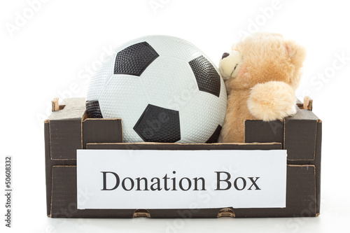 Photo: Black cardboard with football and stuffed bear Black cardboard with football and stuffed bear