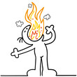 Vektor: figur feuerspucker figur feuerspucker
