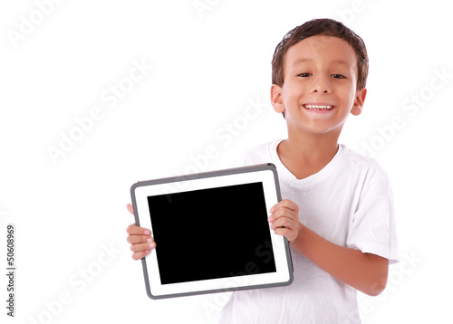 Photo: Child with tablet Child with tablet
