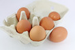 eier in einer eierschachtel