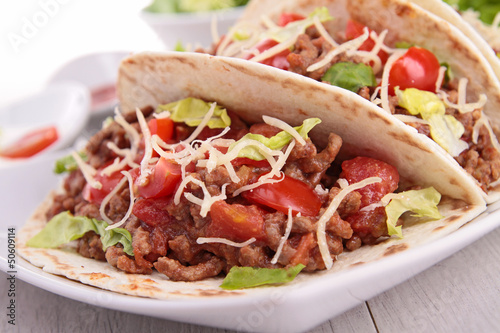 Photo: beef taco beef taco