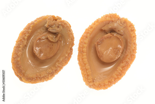 Photo: Cooked Abalone Isolated On White Background Cooked Abalone Isolated On White Background