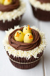 Easter chick cupcakes