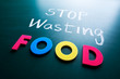 Photo: Stop wasting food concept Stop wasting food concept