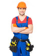 Photo: Portrait of smiling handyman with tools Portrait of smiling handyman with tools
