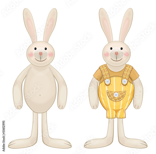 Vector: Vector of cute bunny for Easter's design. Vector of cute bunny for Easter's design.