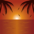Vector: Summer holiday whit palm trees. Summer holiday whit palm trees.