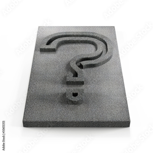 Illustration: monochrome question mark monochrome question mark
