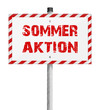 Schild Sommeraktion
